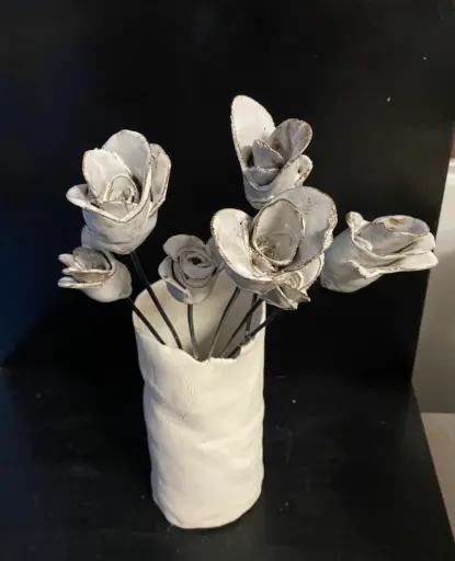 Fleur en céramique